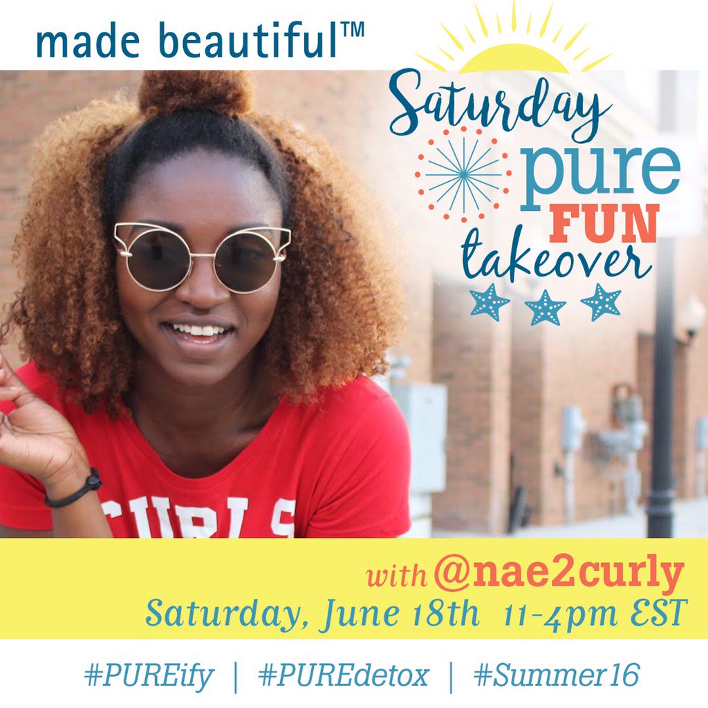nae2curly's tweet photo. PURE summer fun and hair! Follow @bymadebeautiful now so that you won't miss a thing!
#MadeBeautiful #PUREify https://t.co/DeehtelV7F