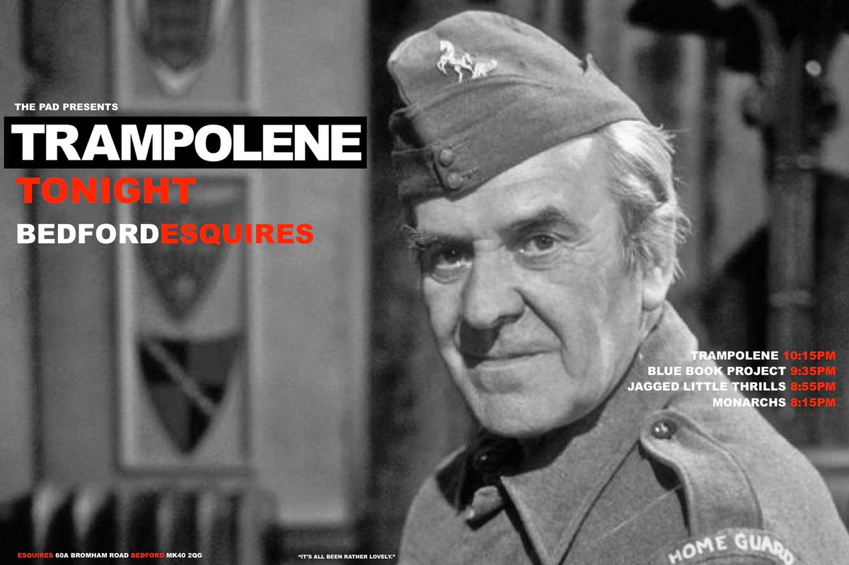 #TRAMPOLENE 
TONIGHT <a href="/BedfordEsquires/">Bedford Esquires</a> <a href="/padpresents/">padpresents</a>
With <a href="/bluebookproject/">Project Blue Book</a> <a href="/JaggedThrills/">JaggedLittleThrills</a> #Monarchs
Lovely
xXx