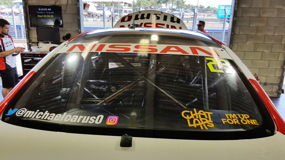 Nissan_Aus's tweet photo. .@michaelcarus0 @Nissan_MSport must have been the #ChatLaps stickers for #MensHealthWeek which made the difference https://t.co/7gxLJAtREk
