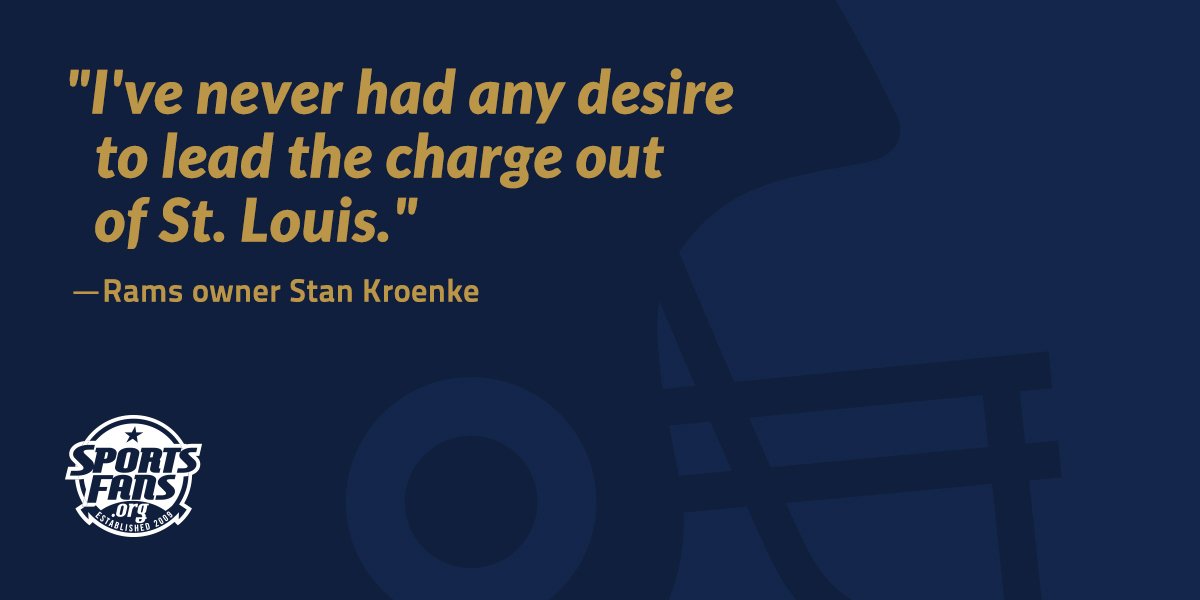 sportsfanorg's tweet photo. RT if you think Rams owner Stan Kroenke outright lied to the people of St. Louis #OwnerWatch https://t.co/UUiy3nMw0w https://t.co/P2NujJAfud