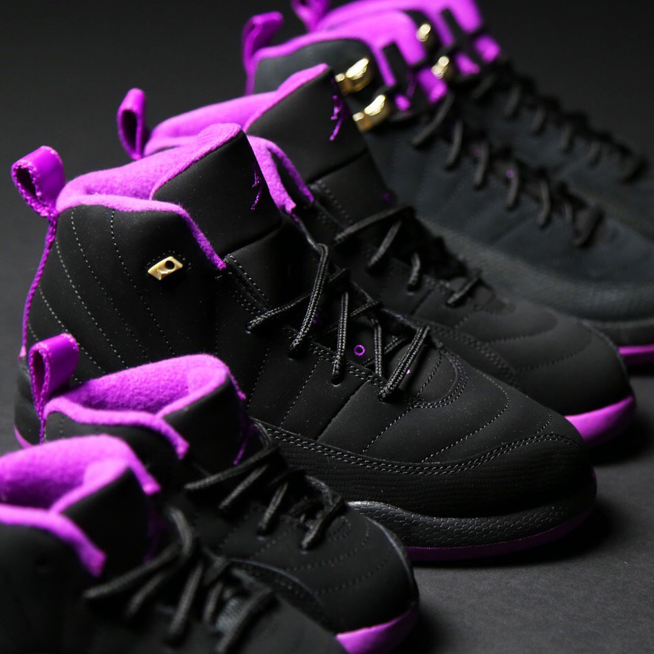 purple and black jordan outfit