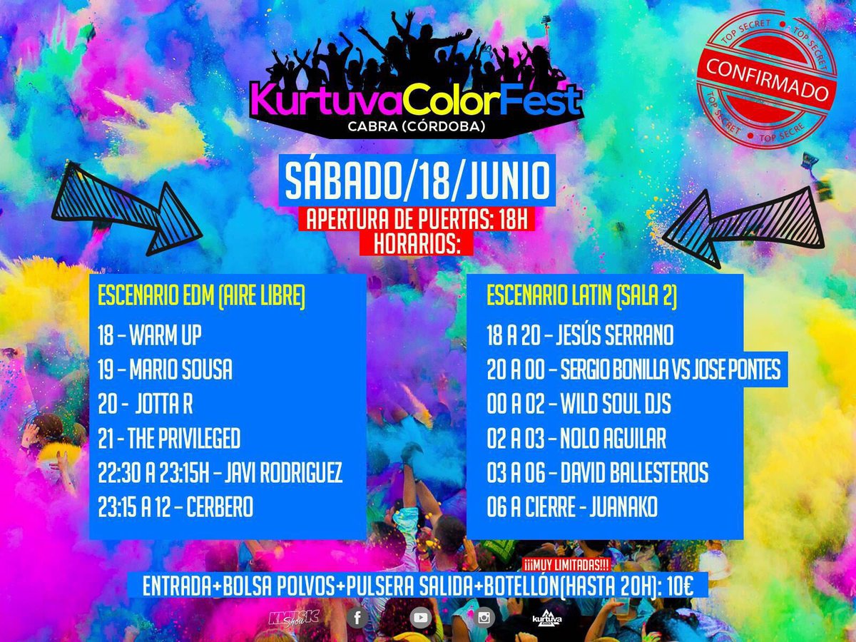 privilegeselect's tweet photo. Dirección Cordoba nuestra sesión a partir de las 21:00 #ThePrivilege  #KurtuvaColourFest #Cordoba #Go https://t.co/Wa32nA9XfS