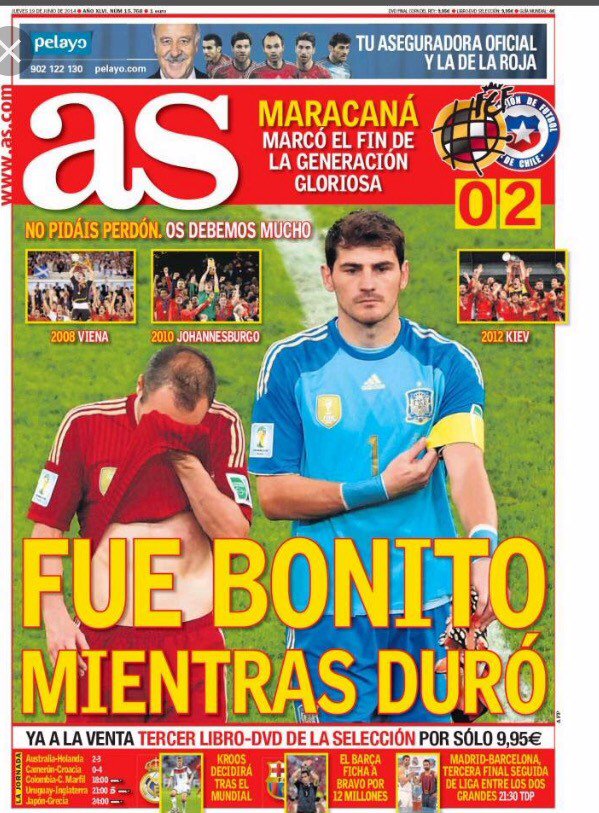 mitfumu's tweet photo. Histórico. De museo. 18.40 hrs: 18 de junio 2014. Chile acaba de eliminar al campeón del mundo. Gracias muchachos https://t.co/zhQN62YSI8