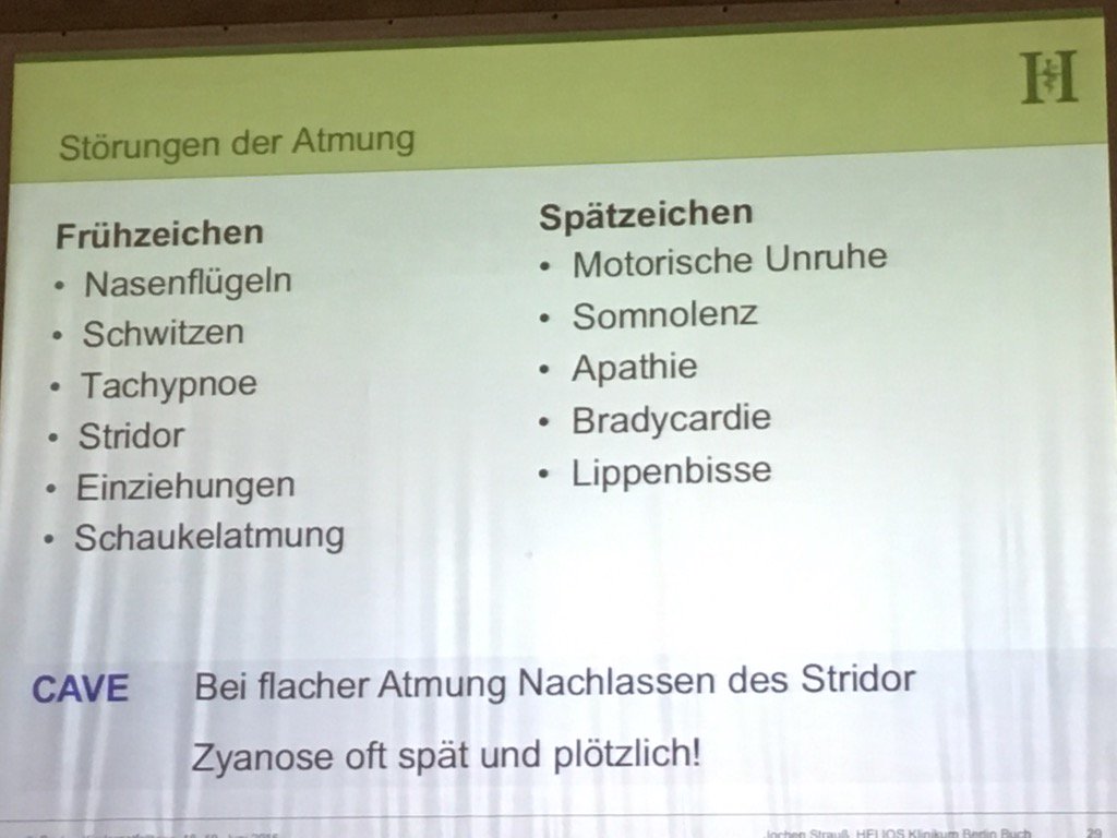 xaqu1n's tweet image. Störung der Atmung bei Kindern. Prof. Strauß Bucher #kindernotfall Tage Berlin
