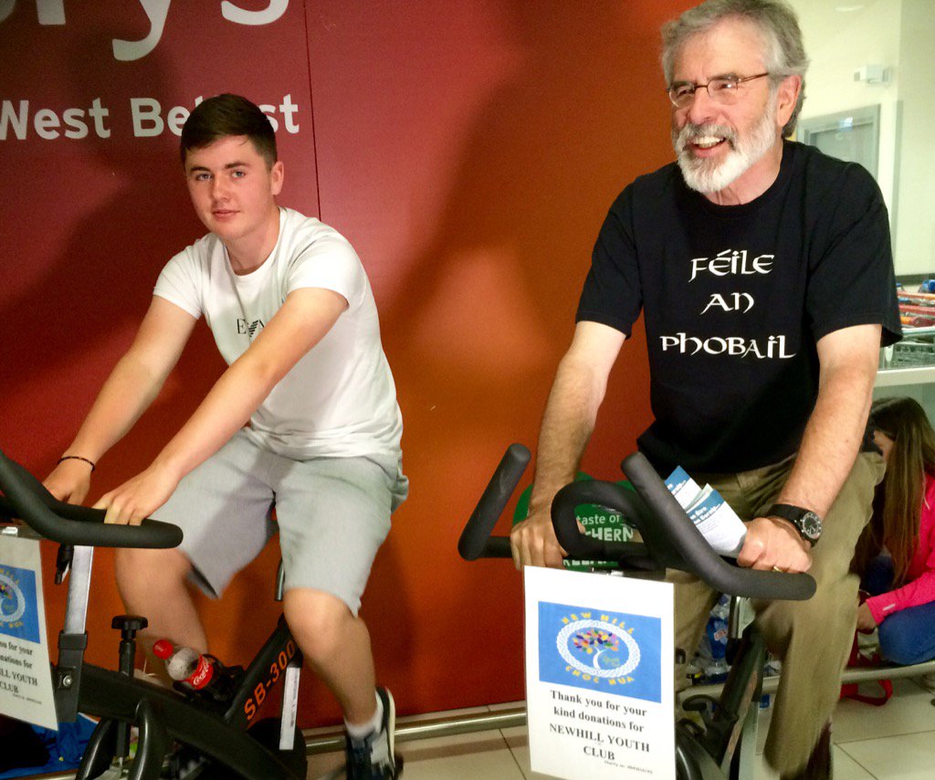 GerryAdamsSF's tweet photo. Cycling 4 Newhill. https://t.co/9tcWj7Xvtd