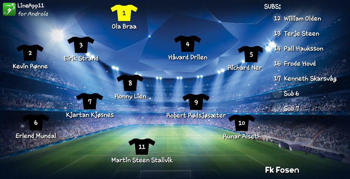 Ny kamp hjemme på Oksvoll mot CSK 2, imorgen 15:00. 
Start 11'ern er slik; Vel møtt!