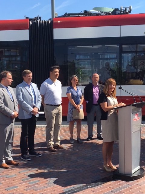 WaterfrontTO's tweet photo. #WestDonLands was planned using transit-first approach from the beginning says Meg Davis, Chief Development Officer https://t.co/8a2zQSbwiF