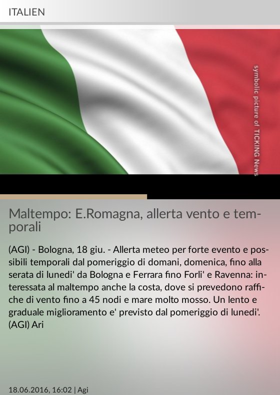 TICKINGNews_IT's tweet photo. Maltempo: E.Romagna, allerta vento e temporali
#Bologna #Forlì #Mosso #Ferrara
https://t.co/y6hfkYlcjB https://t.co/TJj9QQWNNO