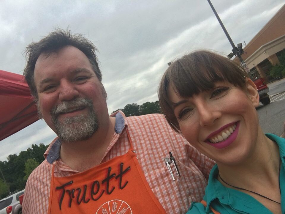 Tori and Truitt having fun at 111# twinsies