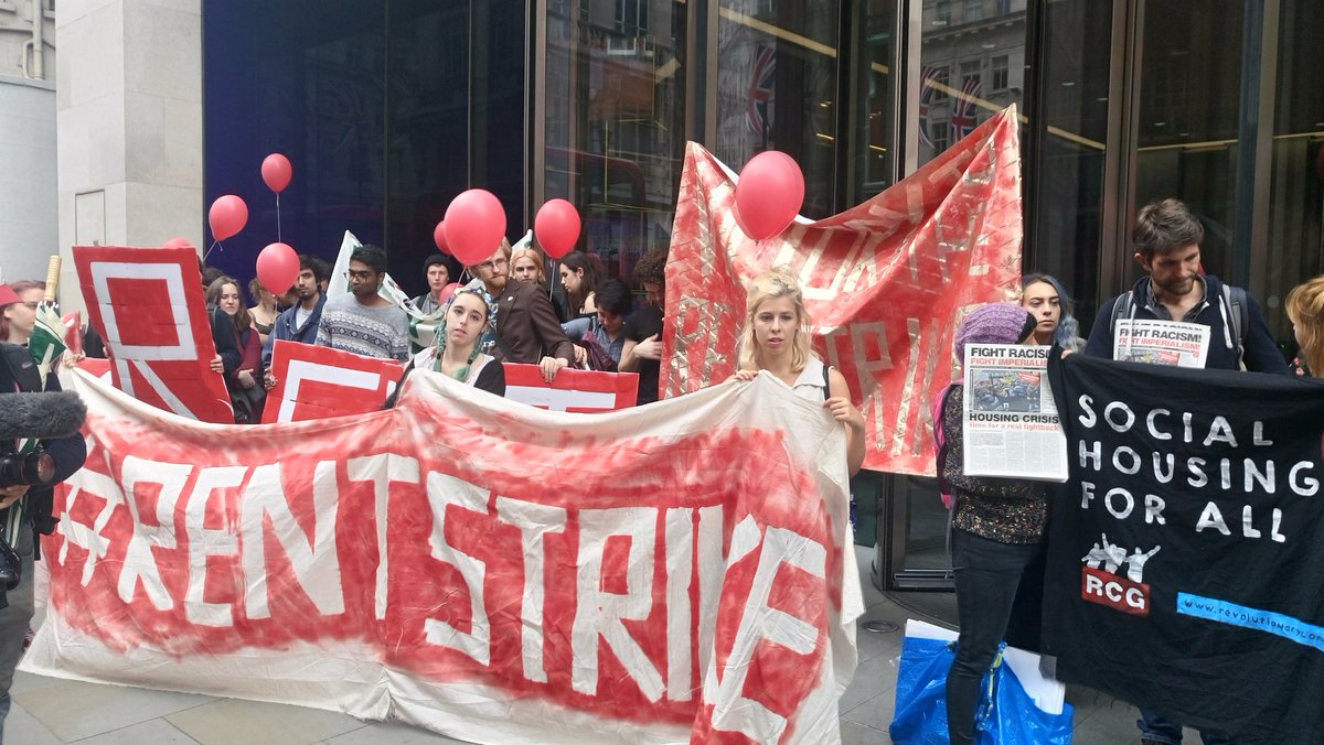 LondonStudent's tweet image. "We all have a right to an affordable home that doesnt take up all our wages or our entire student loan" #RentStrike