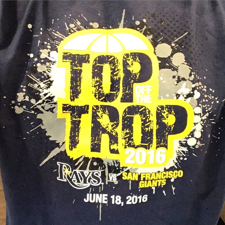 TopOffTheTrop's tweet photo. Thanks to @MooreAndScarry for their #TopOff2016 support, making the trip from Ft. Myers and a great shirt design! https://t.co/g8e9Eyfkqb
