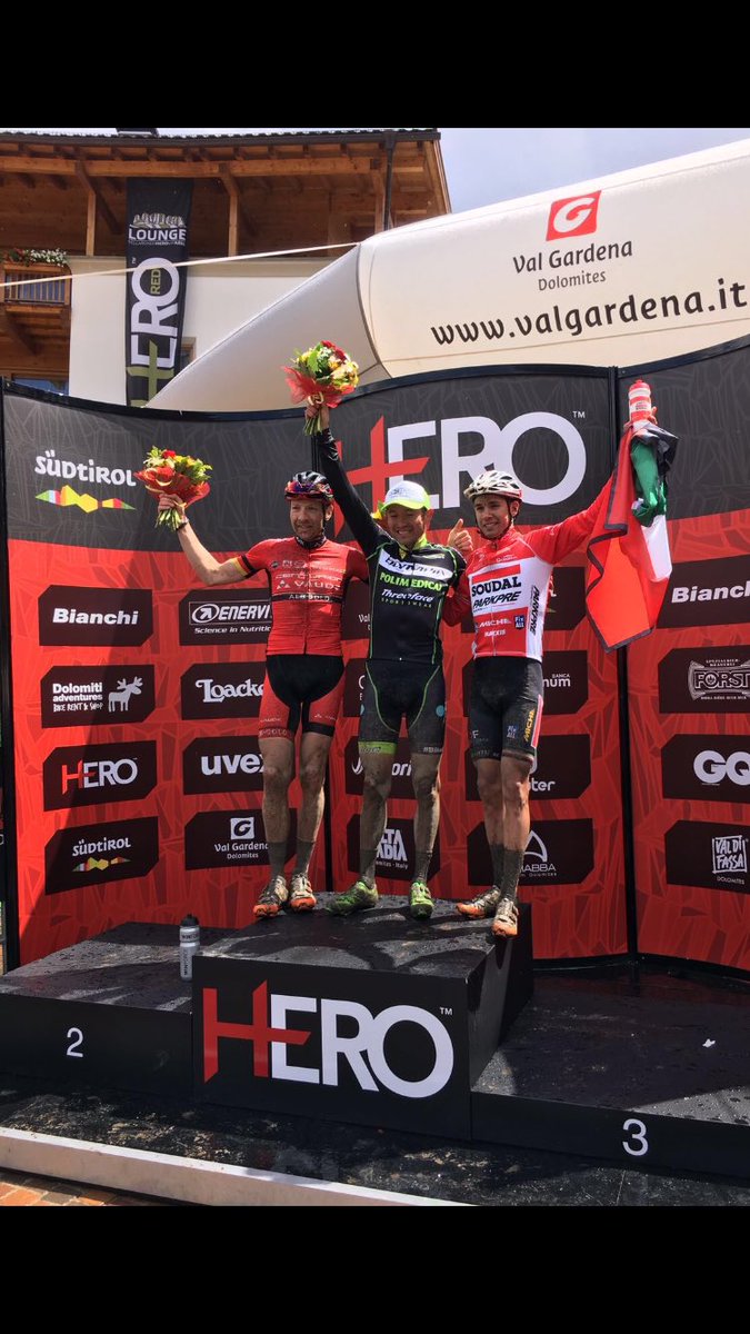 Podio alla Sella ronda HERO <a href="/danielemensi/">Daniele Mensi</a> 3º ...great job fast boy #uci #mtb #ucimarathonseries #sellarondahero