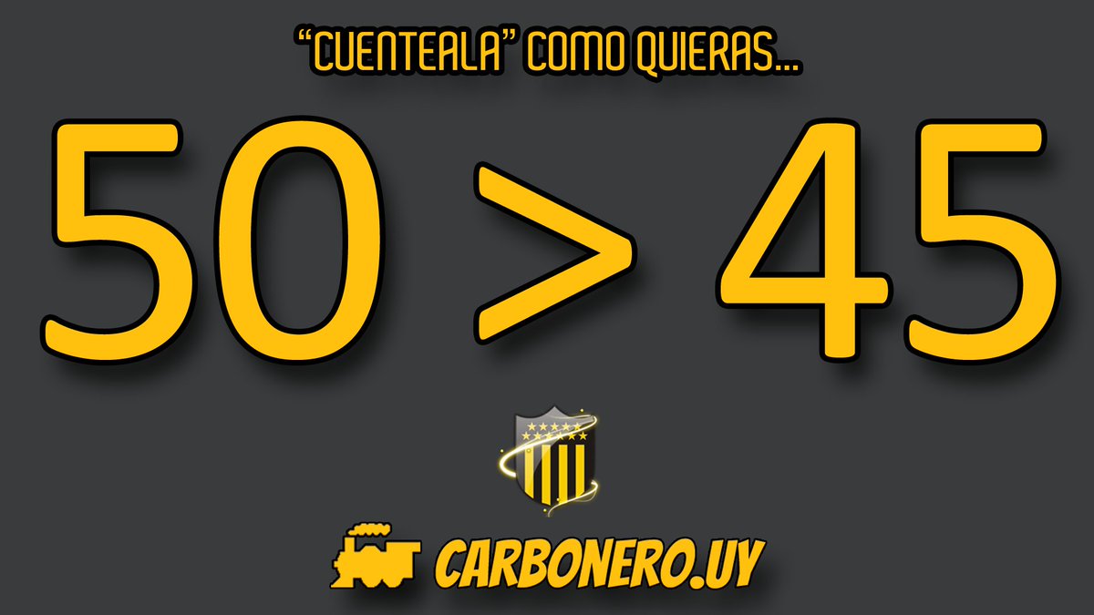 "Cuenteala" como quieras... 50>45