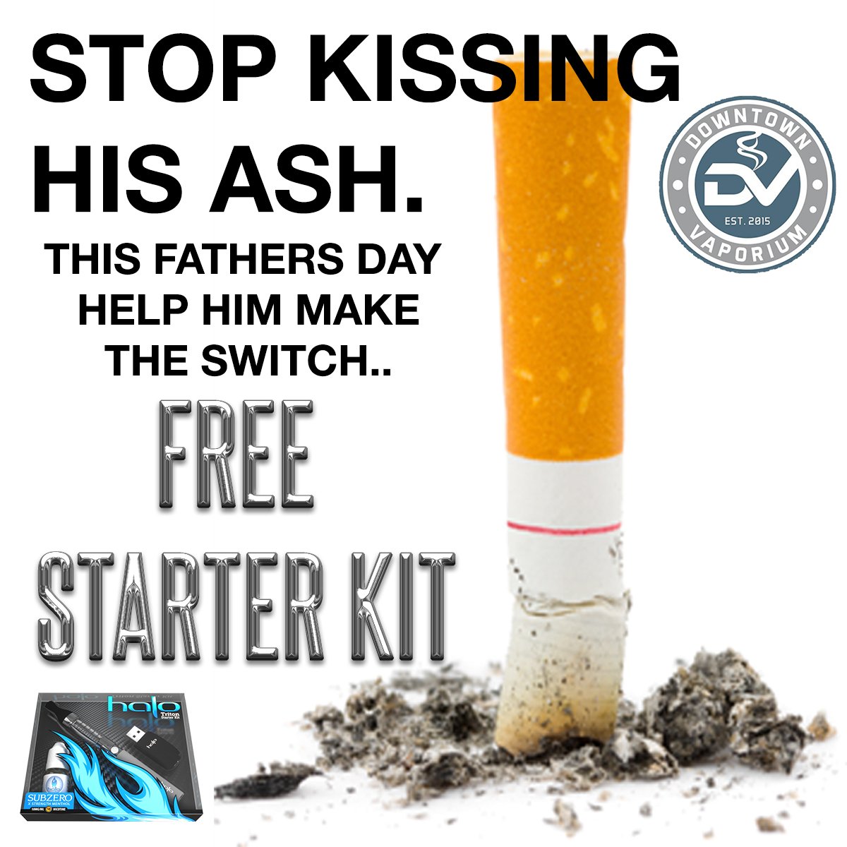 Get #Dad to #QuitSmoking for #FathersDay w/a #FREE #ecig #StarterKit #vapers #vape #vaping #vapors #vapeporn #vapor