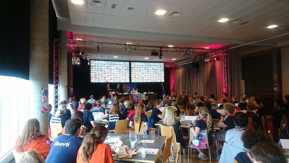 intscouting's tweet image. The sorting hat is for the time being on the chief executive of WAGGGS #15egsc