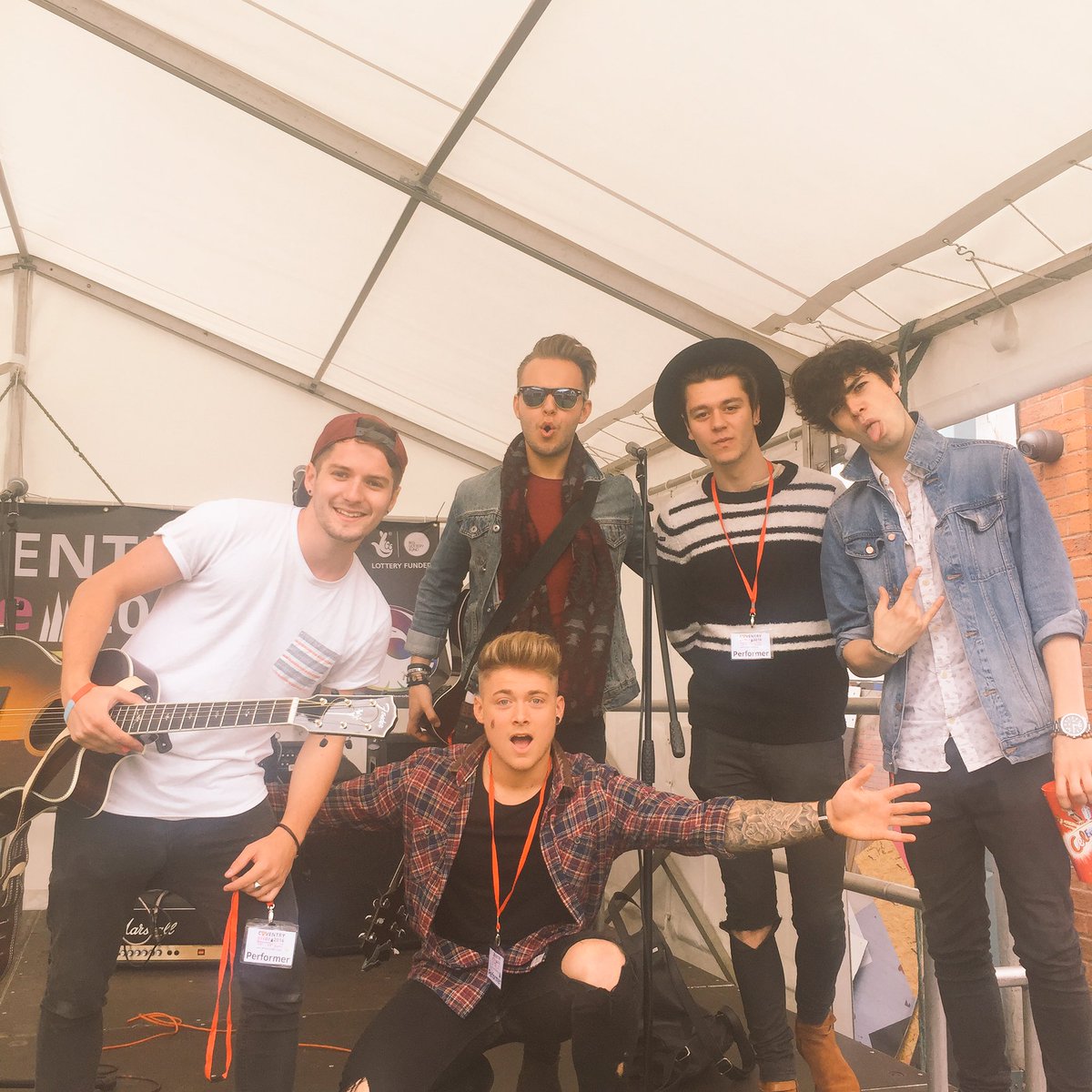 RyderLads's tweet photo. Loved performing today @PrideCov Thanks to our Ryders who watched our set. Can we reach 5.5K today? #RyderPromo 😎RT https://t.co/nYdYjhw6KT