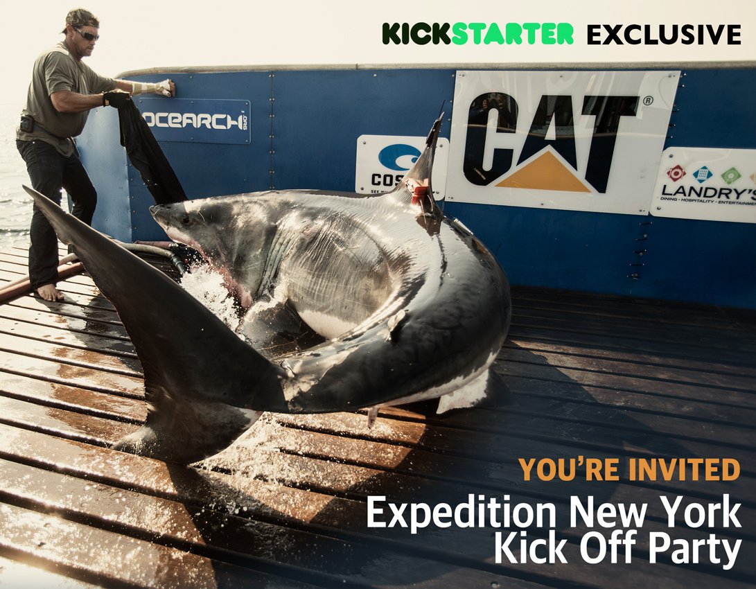OCEARCH's tweet photo. Join us for the #ExpeditionNY Kick Off Party! This is a @kickstarter exclusive reward: https://t.co/xqRL7tHzj2 https://t.co/fCgTZOICxr