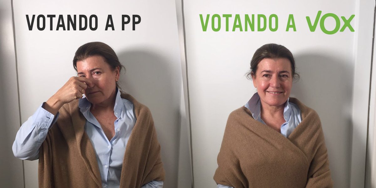 vox_es's tweet photo. Me niego a taparme la nariz y votar al @PPopular 26J votaré a VOX. https://t.co/svFO3jjwKP