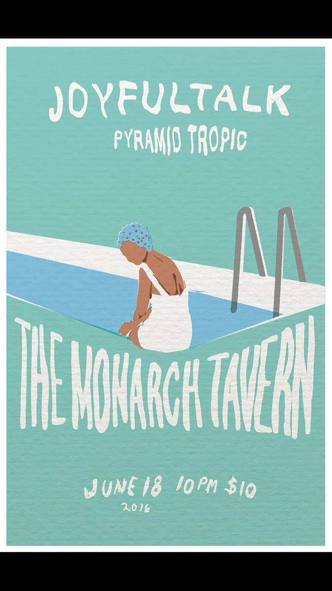 .<a href="/joyfultalk/">JOYFULTALK</a> in #Toronto tonight at <a href="/MonarchTavern/">Monarch Tavern</a> with <a href="/pyramidtropic/">Pyramid Tropic</a>