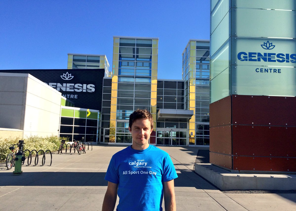 SportCalgary's tweet photo. Beautiful day for #ASODay! Thank you to all our amazing volunteers across the city for your support! #SportDiscovery https://t.co/7TqZJzFqta