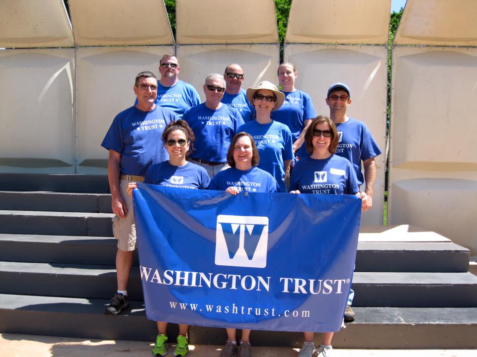 WashTrust's tweet image. This week, a team of @washtrust volunteers helped ready Westerly's Wilcox Park for tonight's #SummerPops event.