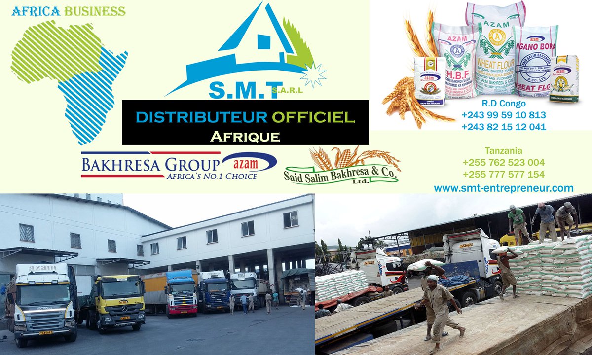 entreprise_smt's tweet photo. #Africa #business - #Commerce #international - Distributeur - export, #logistique -transport. Farine de Blé. https://t.co/u8byZ2efsL