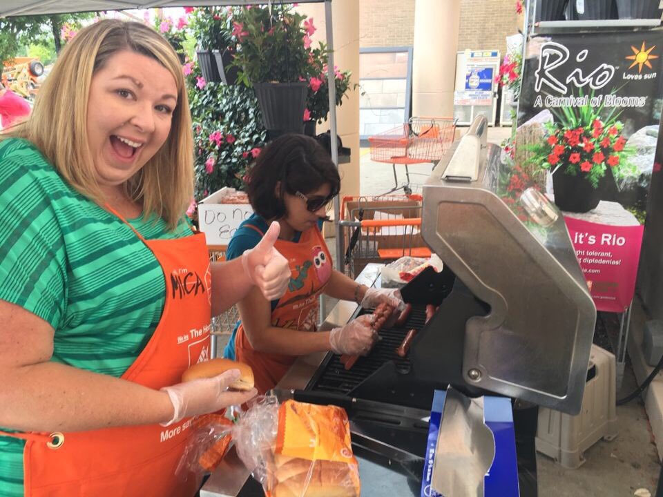 Our fearless leader Mica and Mark at 116 # burnt