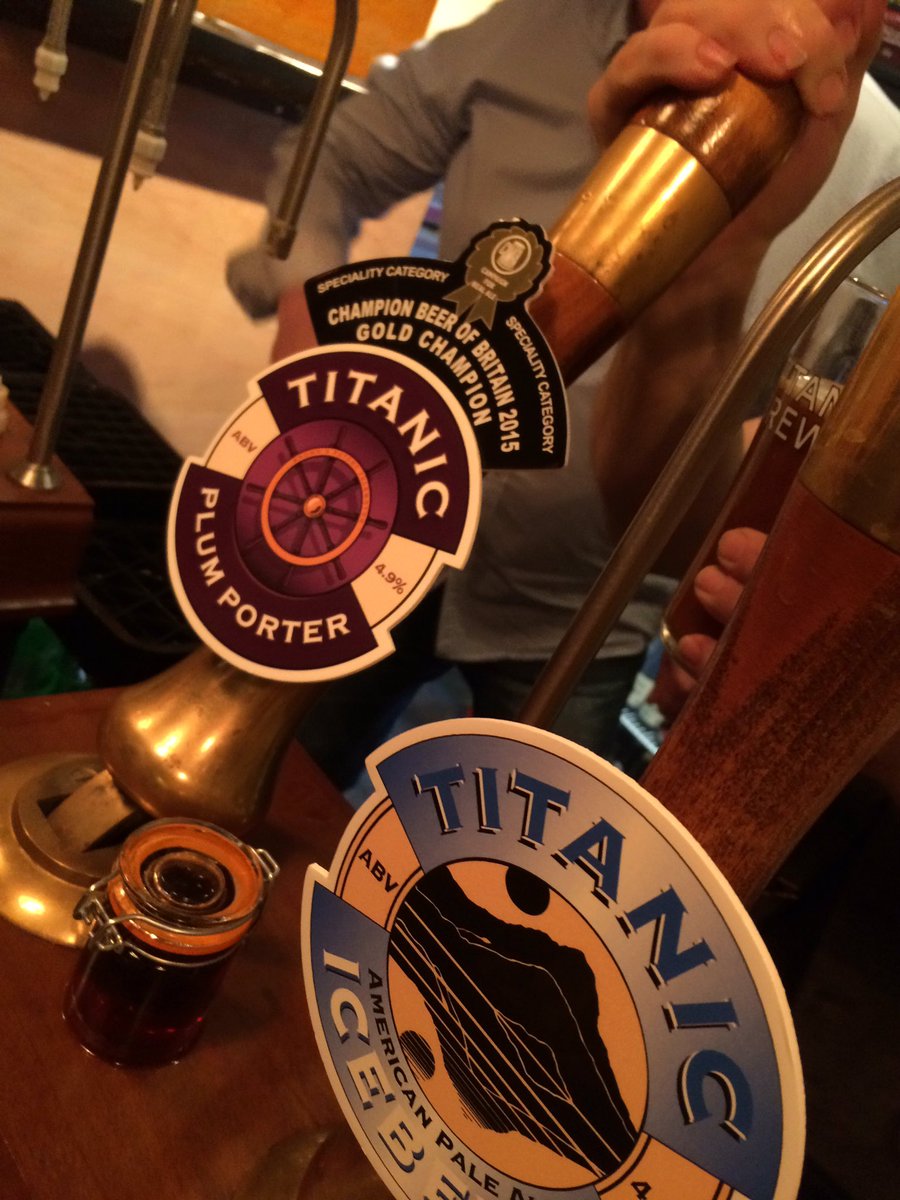 Now joined by @Titanic_Brewers #plumporter