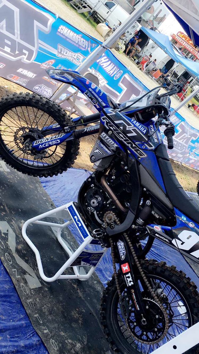 MototapeMX's tweet photo. We're here down in the pits with 
@tevintapia gearing up for some outdoors action at @HighPointMX https://t.co/I7w6zQ4SFE