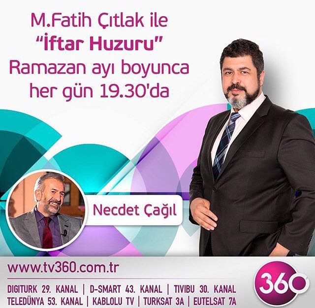 #iftarhuzuru etiketiyle program boyunca sorularınızı sorun, konuklarımız ve Sayın <a href="/mfatihcitlak/">mehmet fatih çıtlak</a> cevaplasın