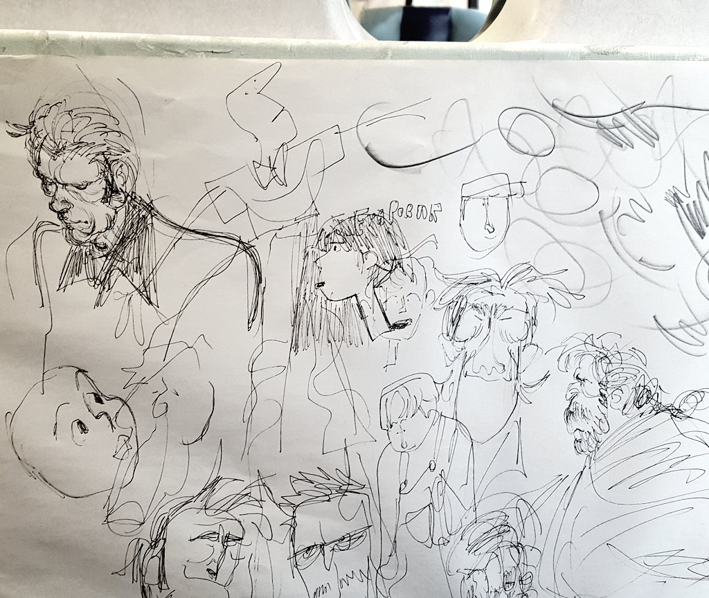 doodling on this paintin 
