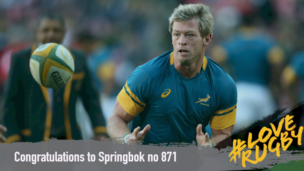 Springboks's tweet photo. Congratulations to Ruan Combrinck on becoming Springbok no. 871.
#LoveRugby
https://t.co/H2Mg2cFU4v https://t.co/0PDEbkw1ea