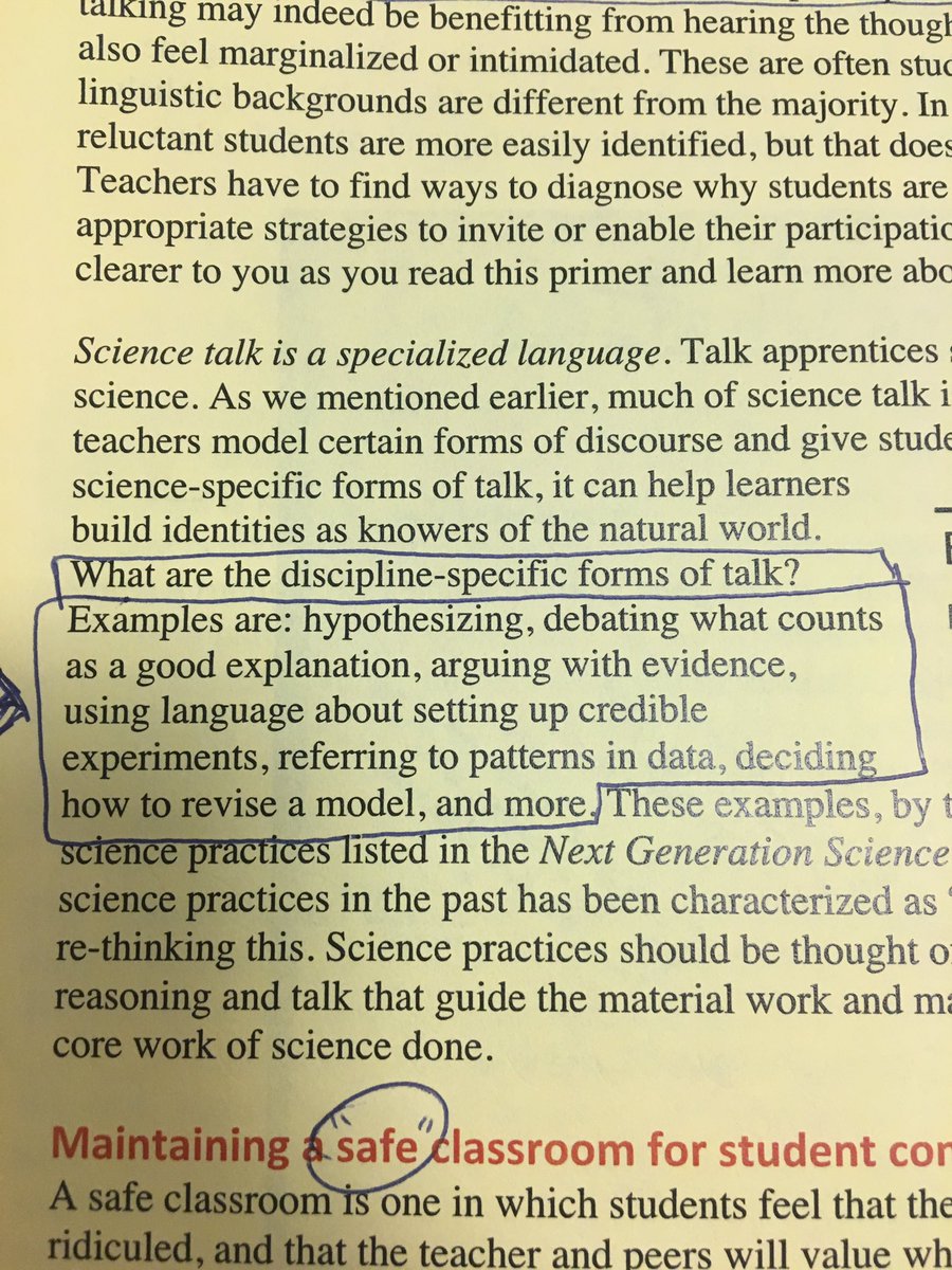 Dora_Kastel's tweet image. Why is talk important for #ngss? #ngsschat #ambitiousscienceteaching