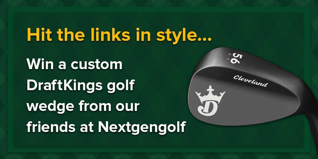 DraftKings's tweet photo. The perfect addtion to your golf bag! RT &amp; follow @nextgolfer to enter to win a DK wedge! https://t.co/jxUehVM9tc https://t.co/kUxVj9HJ2V