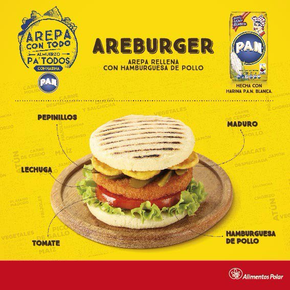 milomenesesco's tweet photo. 😍😆😆😆 Quiero en el almuerzo #Arepacontodo #teamarepaburger https://t.co/U2Y4nl6Zt8