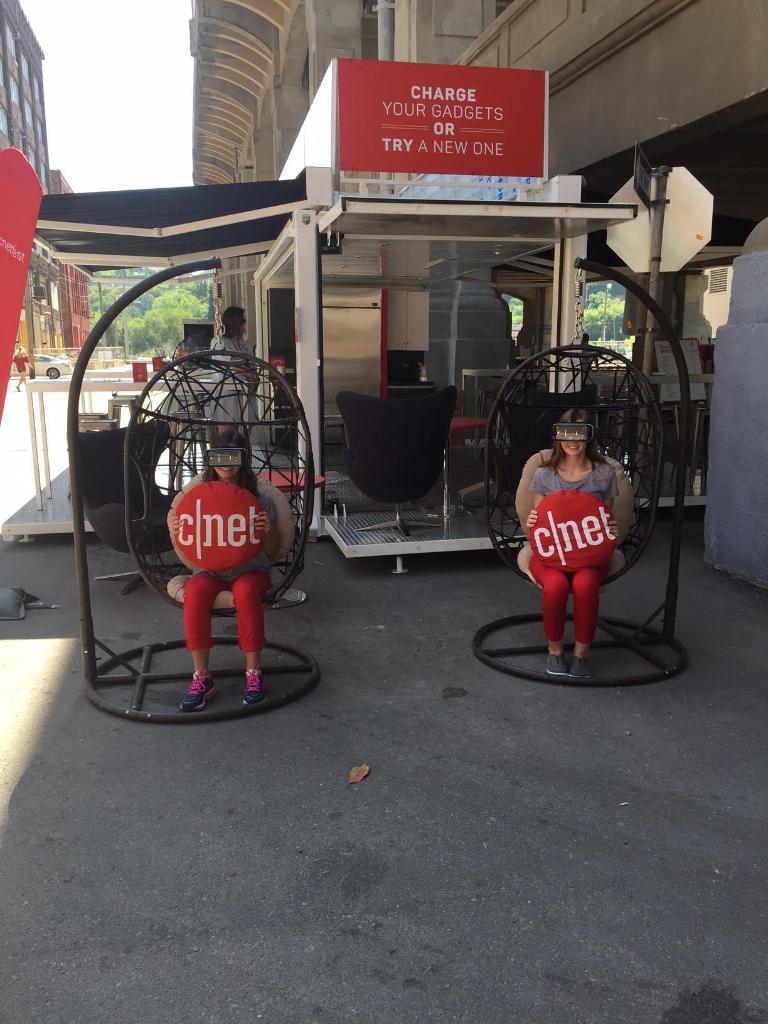 CNET's tweet photo. Just lounging around at #CNETfest during @Blvdia. In Kansas City? Visit us! https://t.co/BGoPPlta8U https://t.co/gZjtXfmwTK