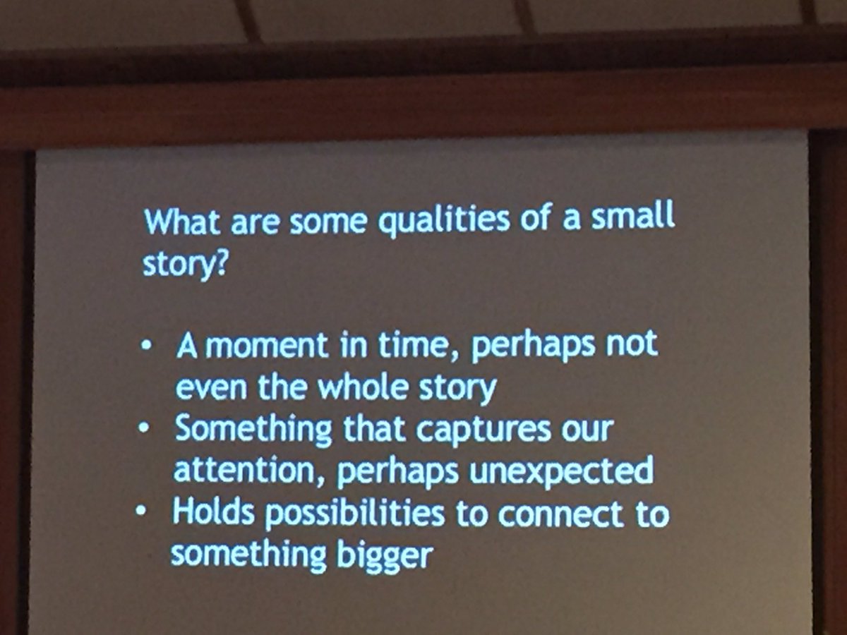 jnovakowski_'s tweet photo. Finding the big in small stories - when sharing stories, what do different modes of documentation offer? #sd38opal https://t.co/JFY9RyvPVN