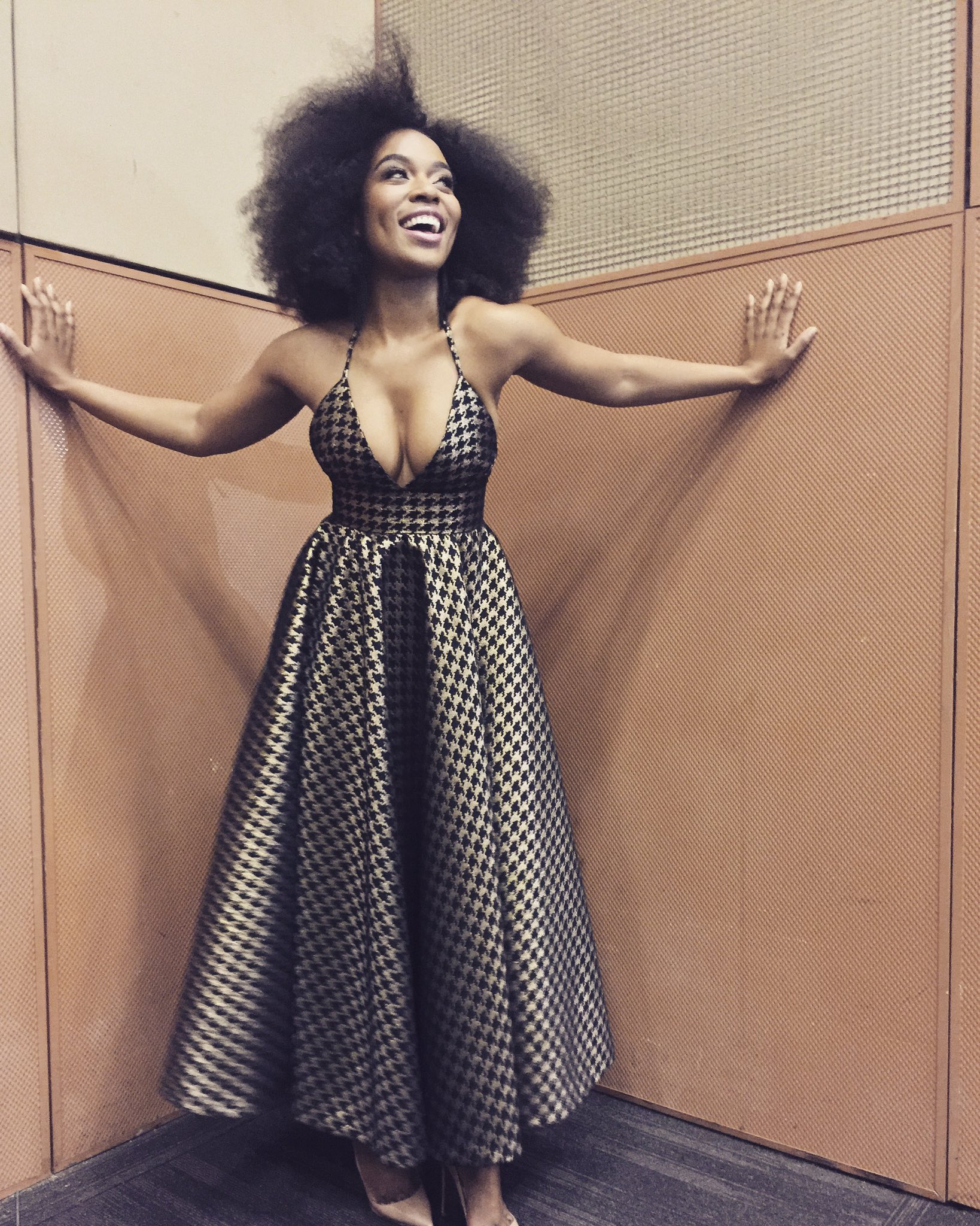 Nomzamo mbatha top african print dresses