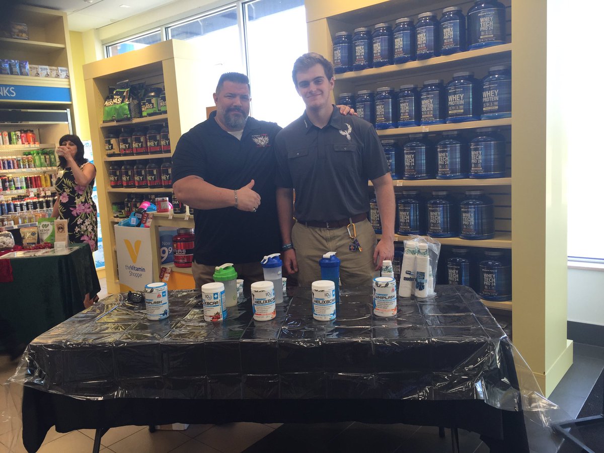 At the #vitaminshoppe repping #nubreednutrition with @_bradhadden.