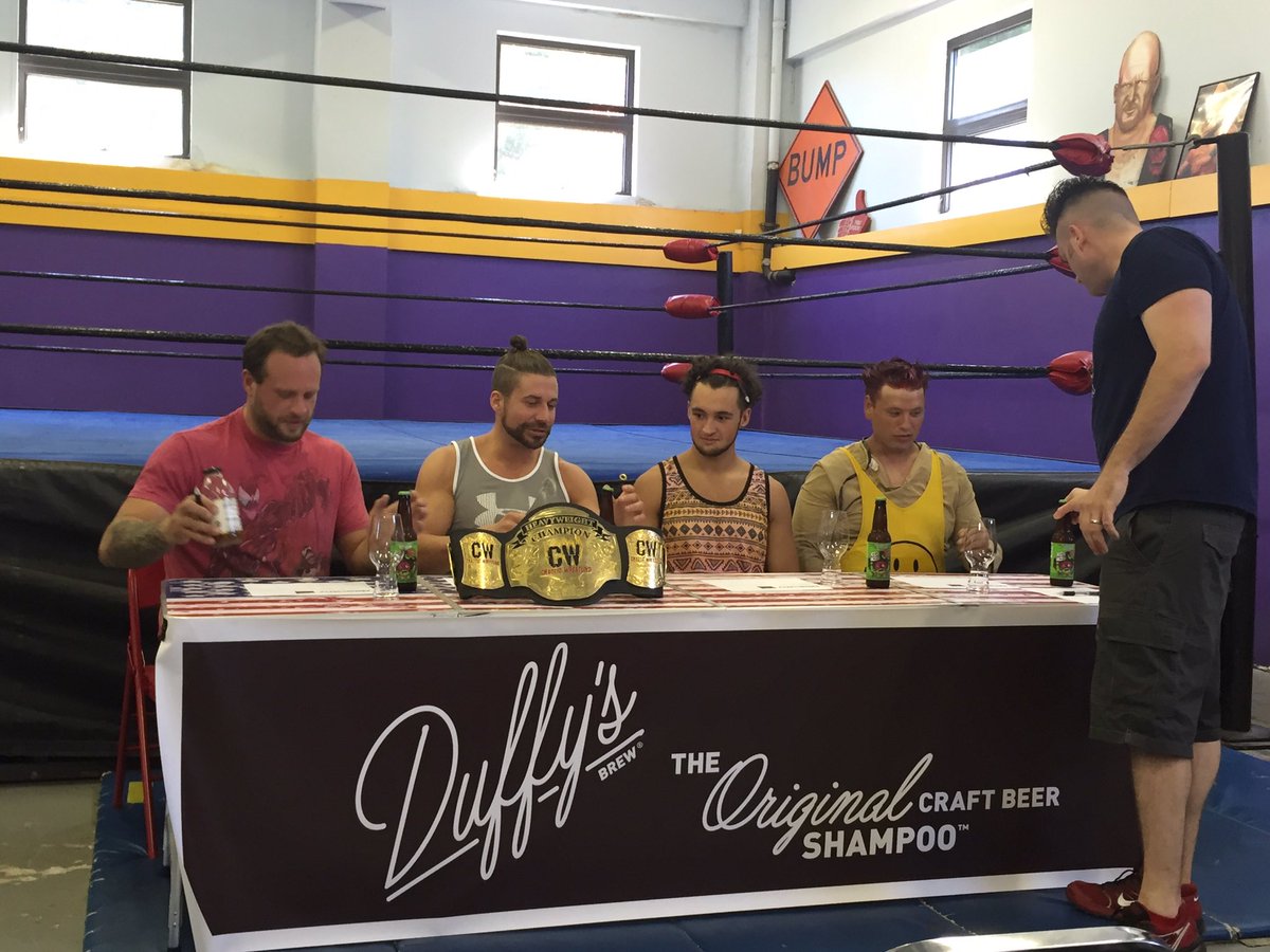 ChaoticWrestlin's tweet image. Shooting promo video for @DuffysBrew @chasedelmonte @RedHeadPsycho @RealBooker @allgoodag