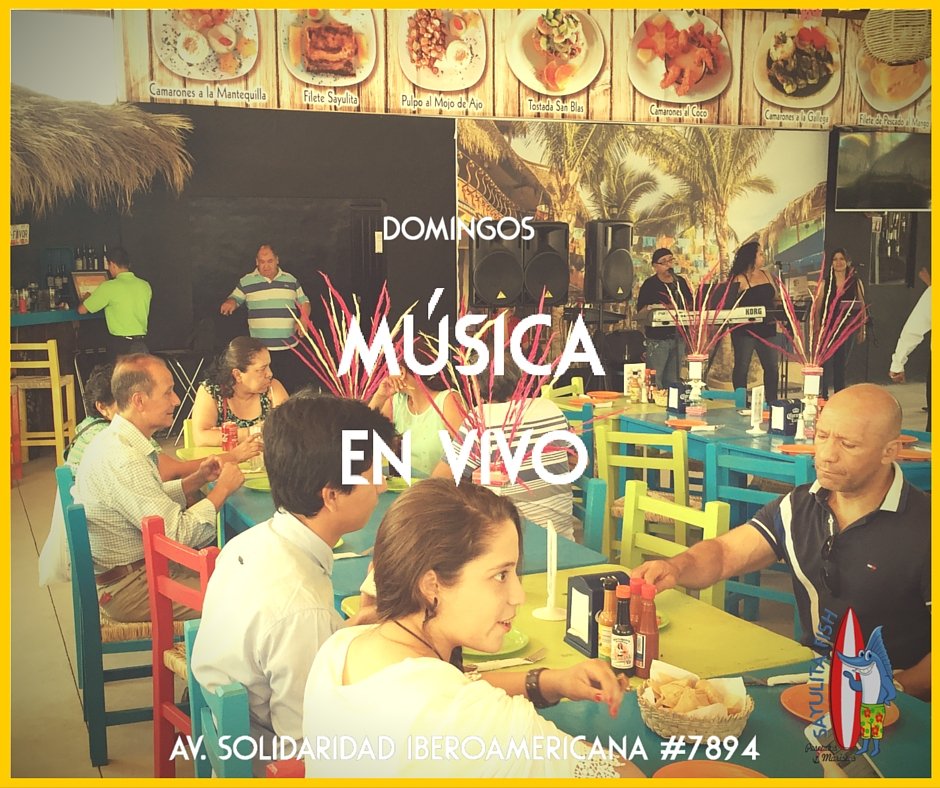 sayulitafish's tweet photo. #SeriaTodoPerfectoSi  aparte del gran sabor #SayulitaFish tuviera música, ahora es realidad @BazarBarato @_EnGdl https://t.co/K0l68zv9AG