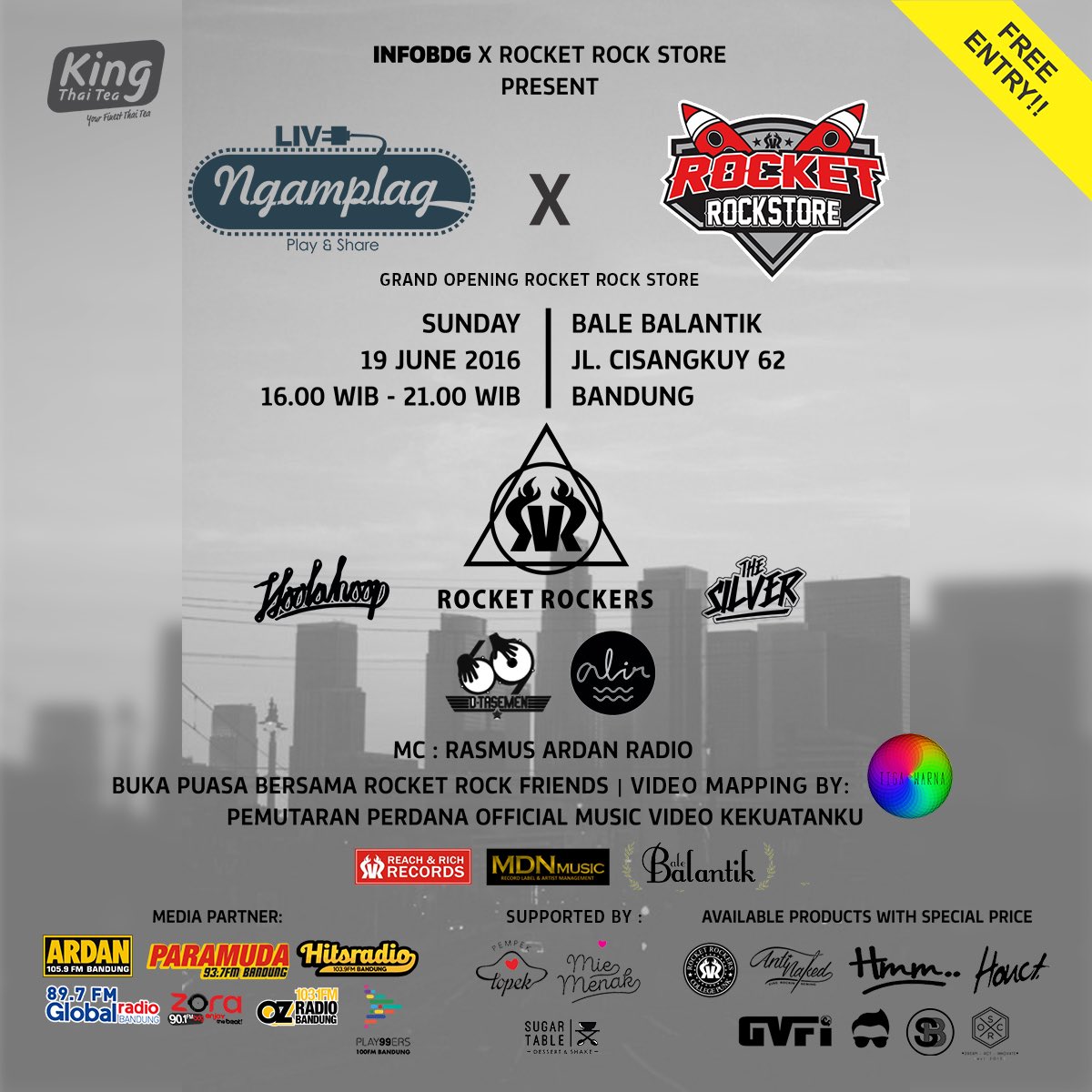 siap siap hari ini FRIENDS! #ngamplag <a href="/infobdg/">BANDUNG ᮘᮔ᮪ᮓᮥᮀ</a> x grand opening @rocketrockstore