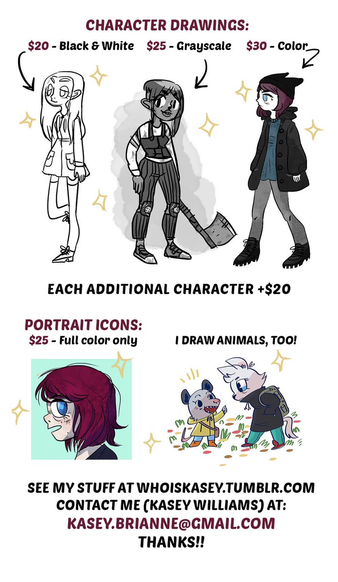 I'm doing commissions!!! I'll draw your ANYTHING. Custom art makes a great gift too! 