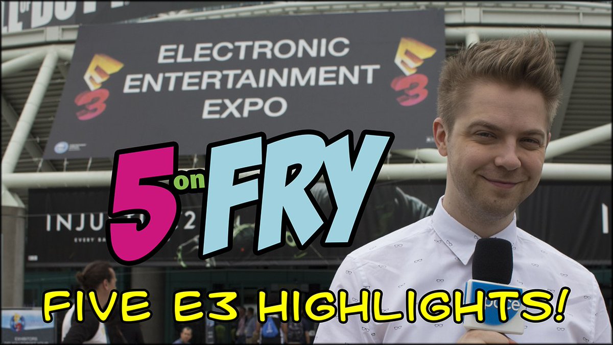 AjayFry's tweet photo. A day late but here it is! #5onFry featuring 5 highlights from my week @E3 
https://t.co/OyEKVKkXW6 https://t.co/VfdUDzUZvX