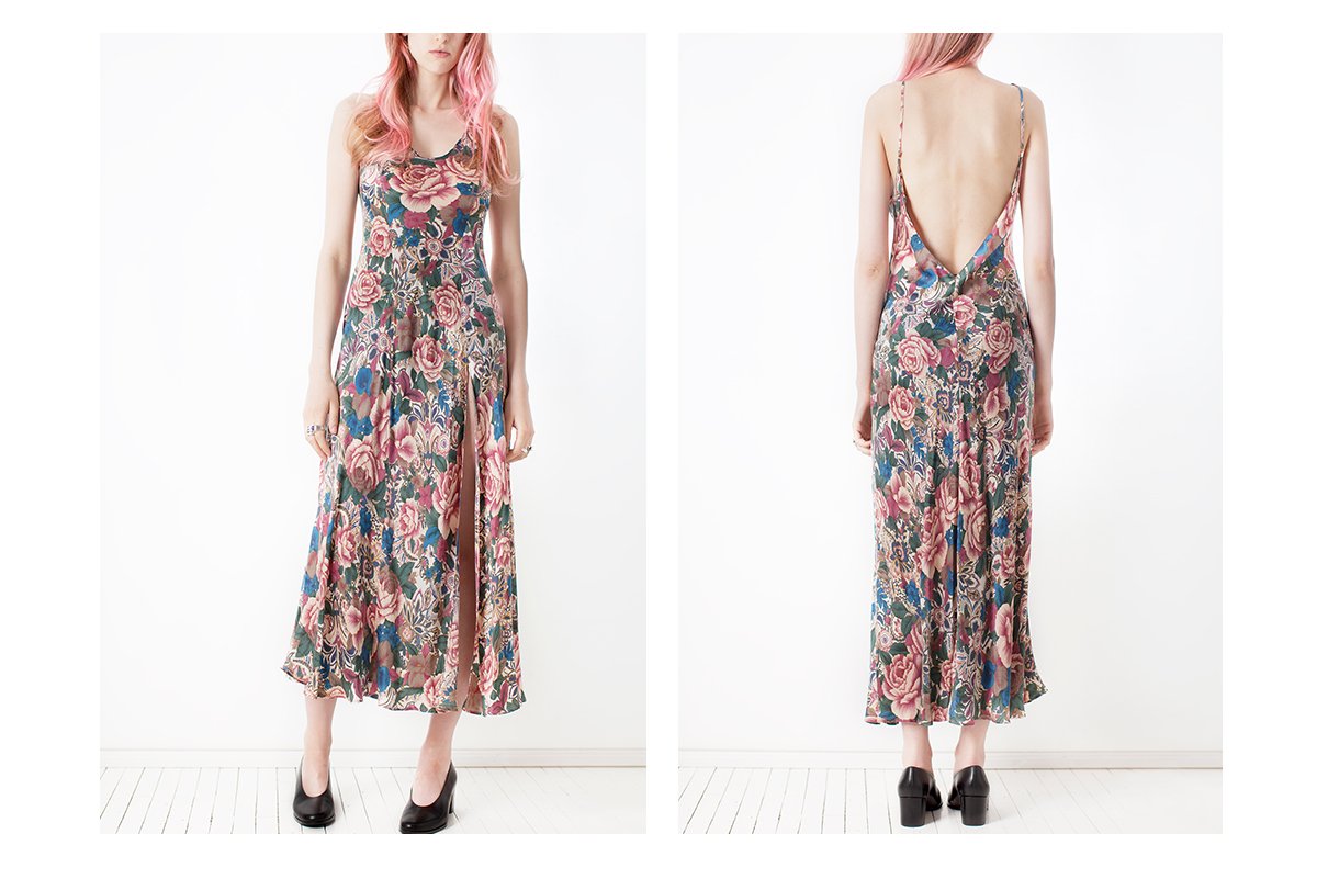 secondcousinv's tweet image. In the shop! @LaSenza floral slip dress. secondcousinvintage.com