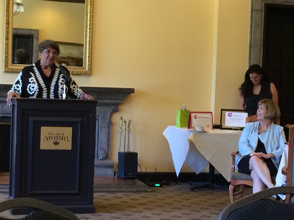 GingerHCarnes's tweet photo. #awcsa16 Pat Jasso was honored by Association for Women in Communications for volunteerism after 35 years at AT&amp;T. https://t.co/ublyocpLJX