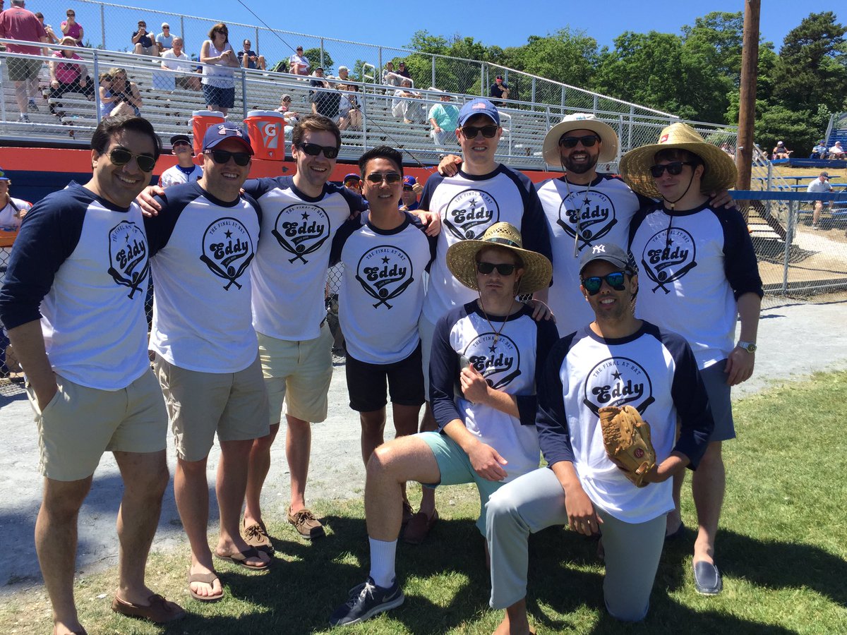 harborhawks's tweet photo. Today's first pitch brought to you by this bachelor party https://t.co/742slLqg5D
