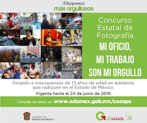 Edomex's tweet photo. ¿Te gusta la fotografía? Concurso Estatal de Foto “Mi oficio, mi trabajo son mi orgullo” https://t.co/Goyh1Nqtst GEM https://t.co/XA8KHlyaPs