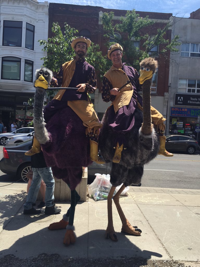 Volunteering at the #JunctionSolstice festival! Came across these two :) <a href="/JunctionSummer/">JunctionSummer</a>