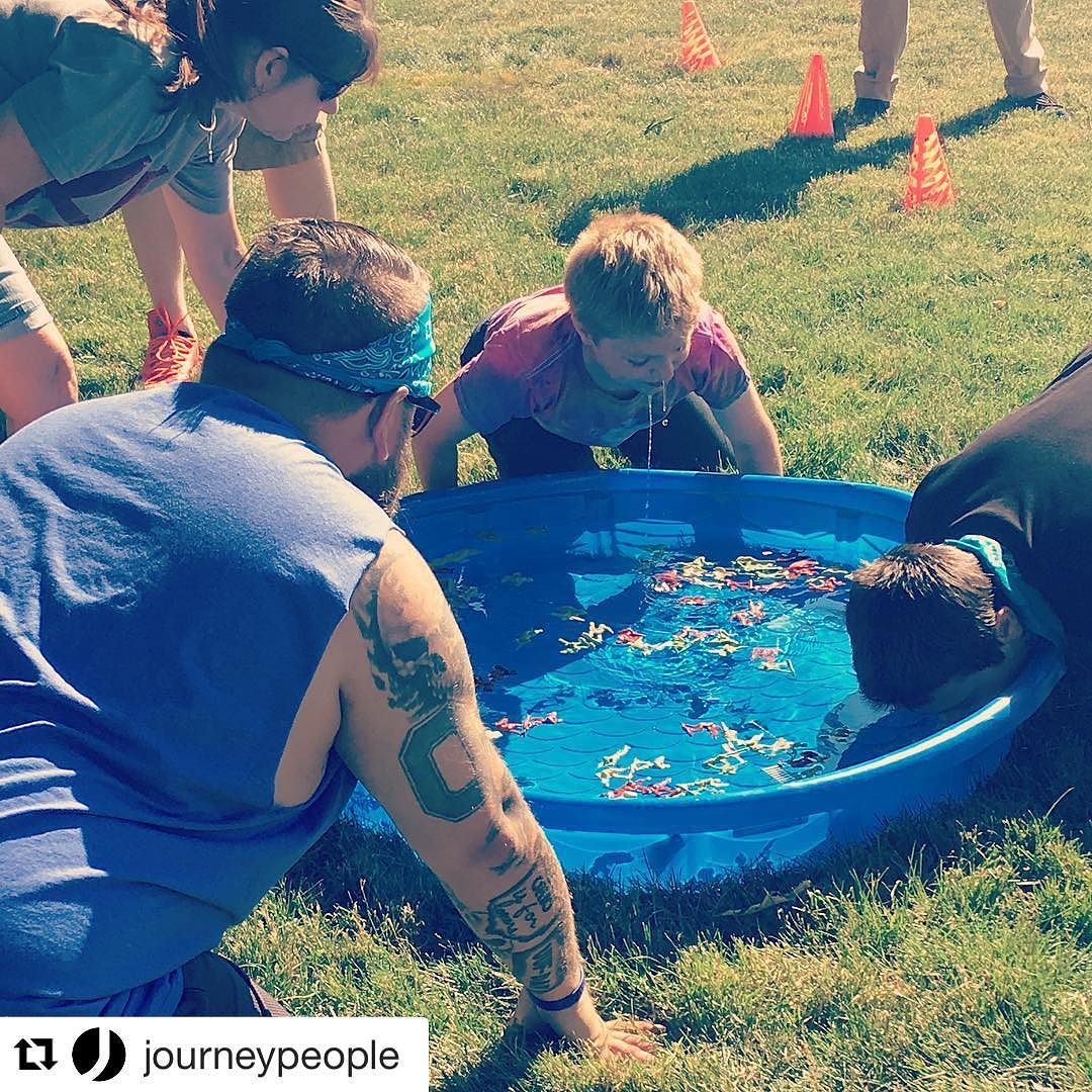 jimwilkes's tweet photo. Station #1 Battle! Kiddie Pool Dive! #GritConference #Battles #Grit #myjourneychurch @journeypeople https://t.co/le5XDHnDlC